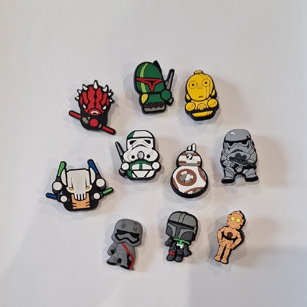 10 Star Wars Croc Charms (Jibbitz)